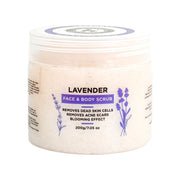 Exfoliating Body & Face Scrub Lavender – 200G